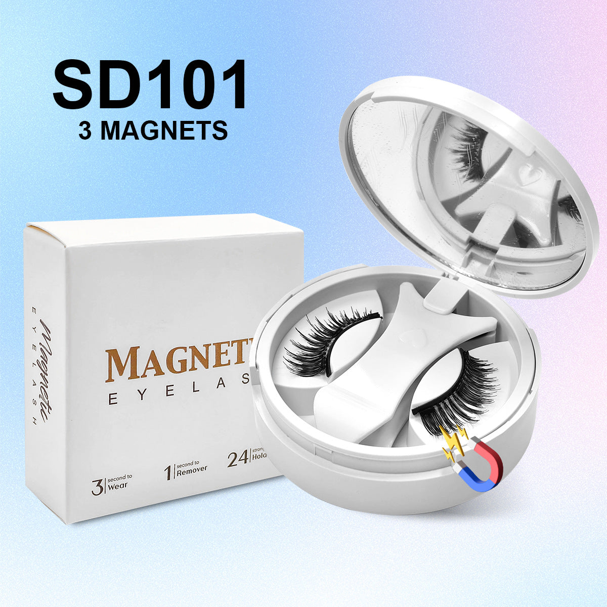 Magnetic False Eyelashes Natural Look