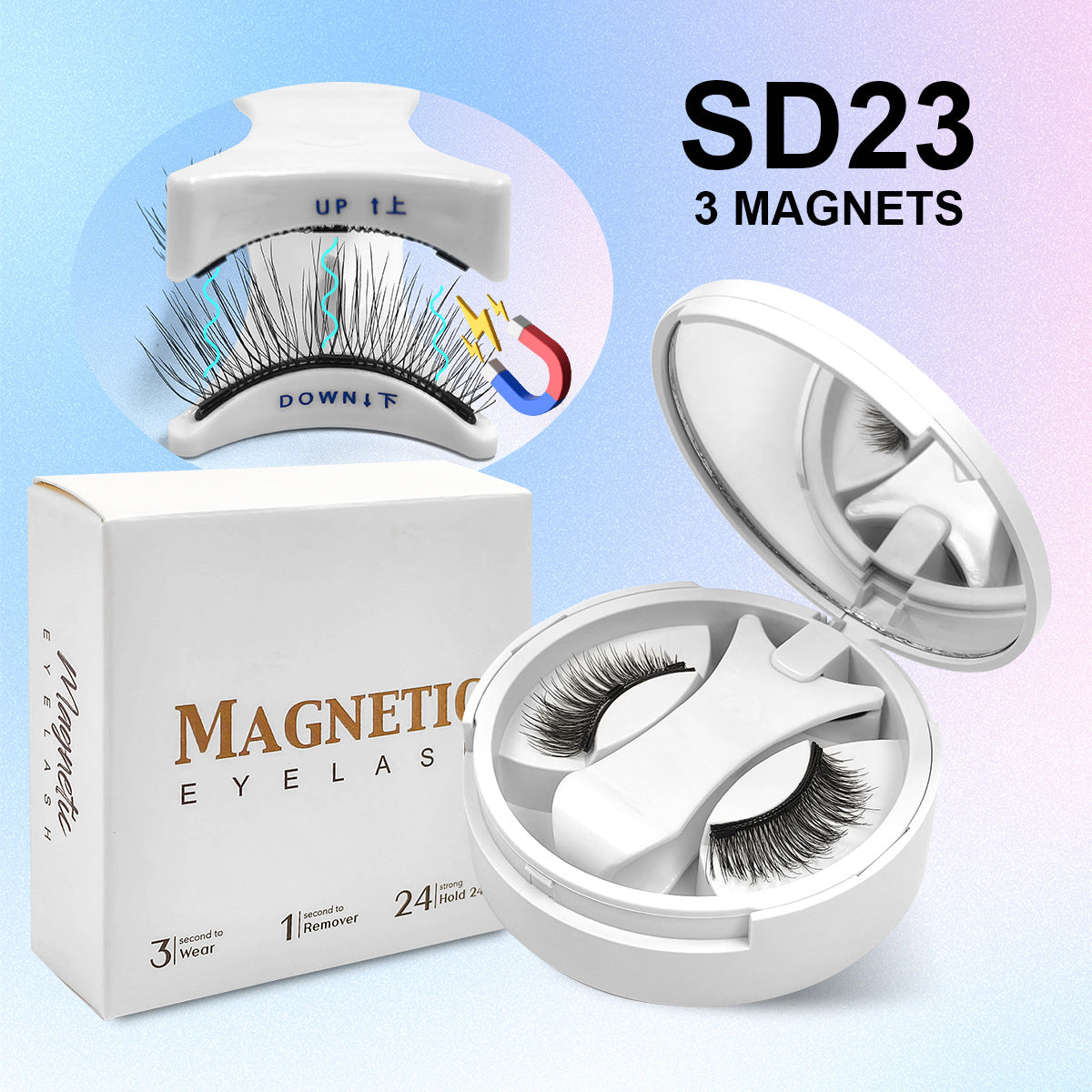 Magnetic False Eyelashes Natural Look